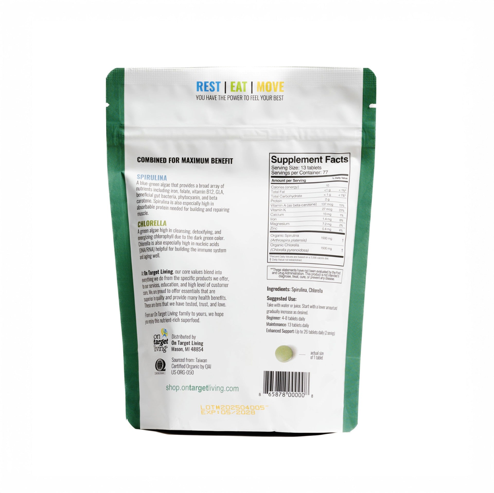 Spirulina Chlorella 50/50