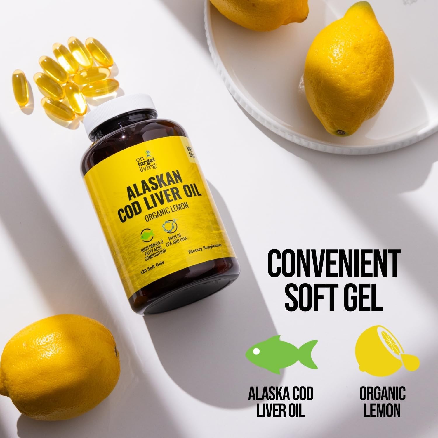 Alaskan Cod Liver Oil-120 Softgels
