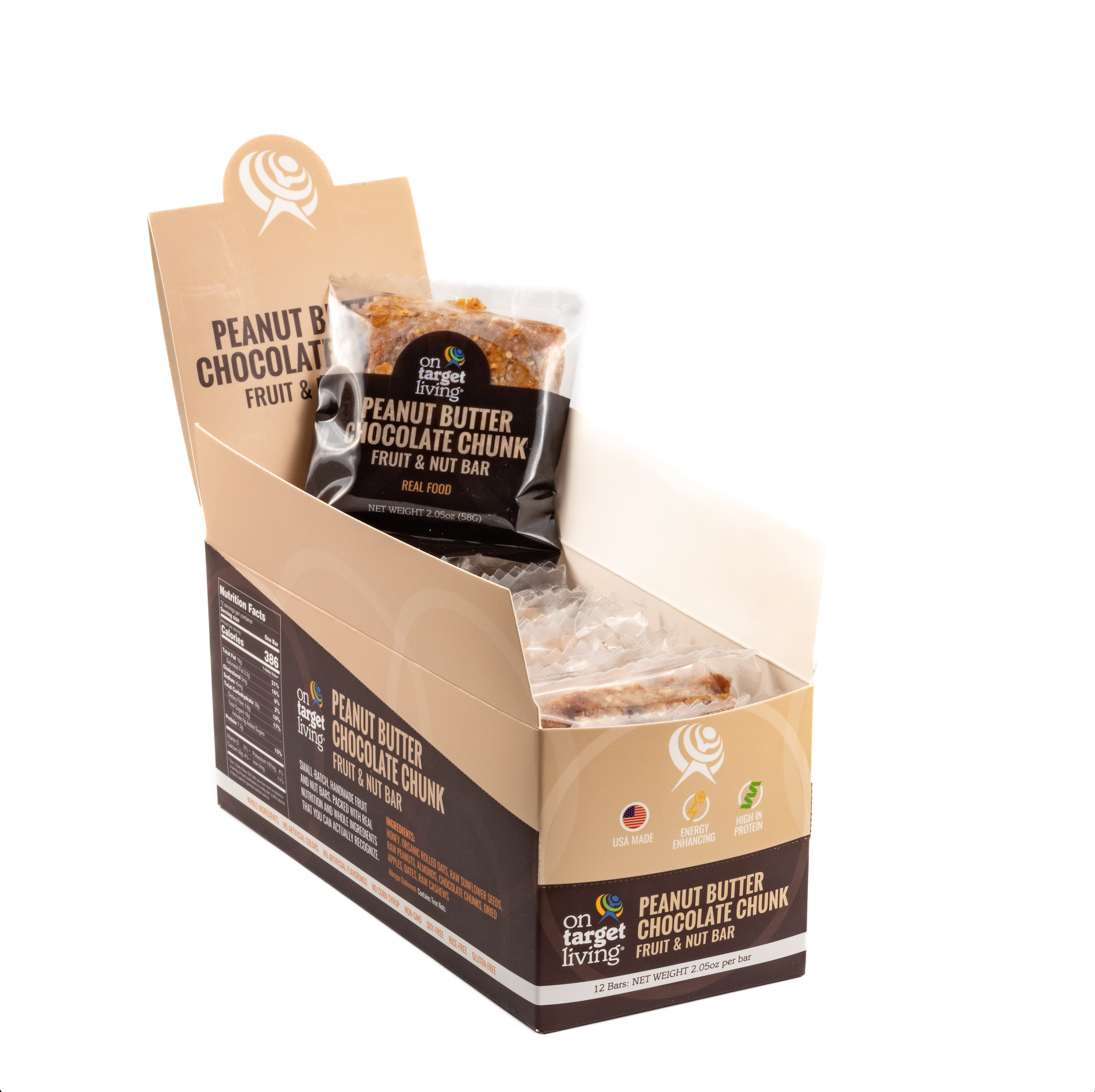 OTL Food Bar 12 Pack- PB Chocolate Chunk