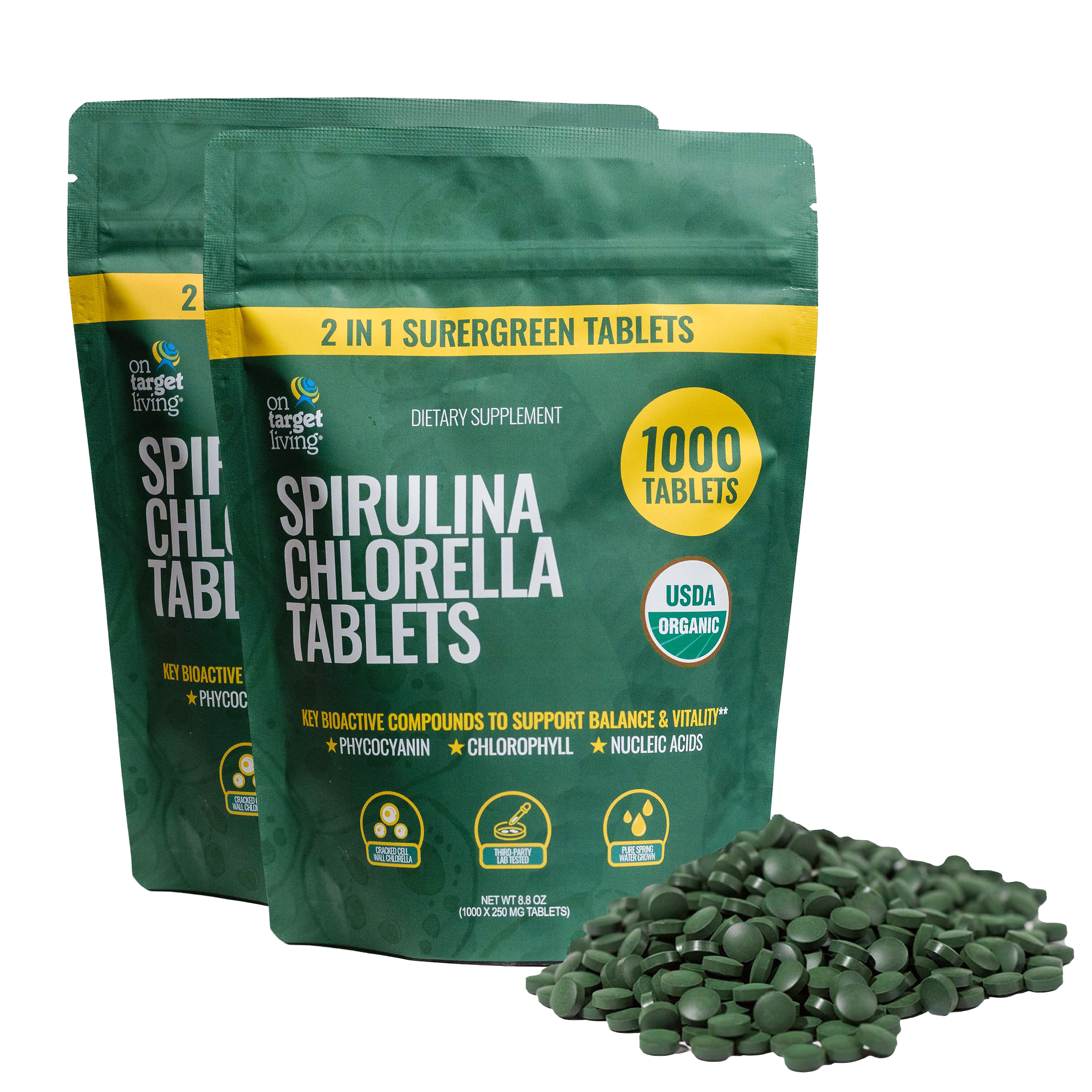 Spirulina Chlorella 50/50 (2-Pack)