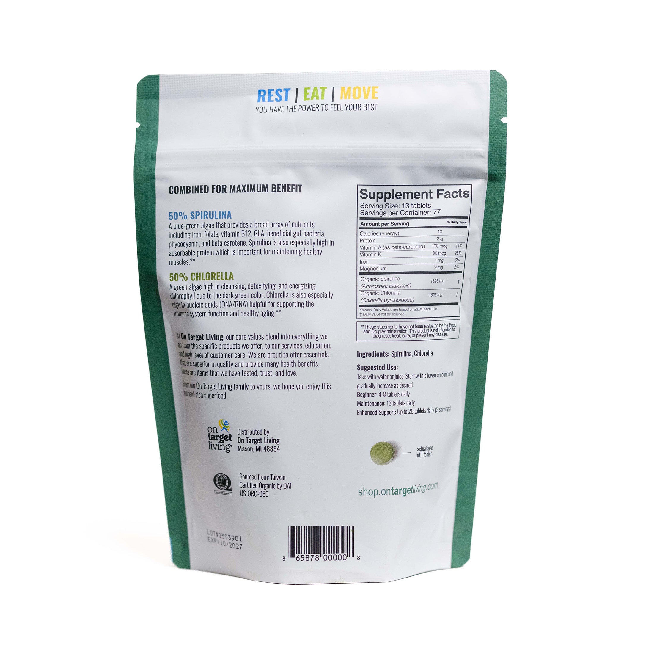 Spirulina Chlorella 50/50 (2-Pack)