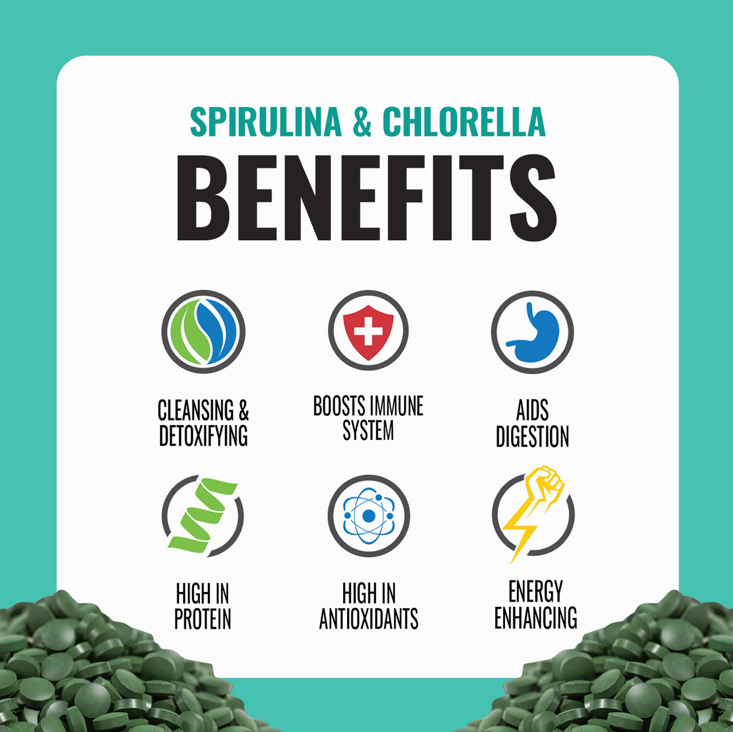 Spirulina Chlorella + CGF