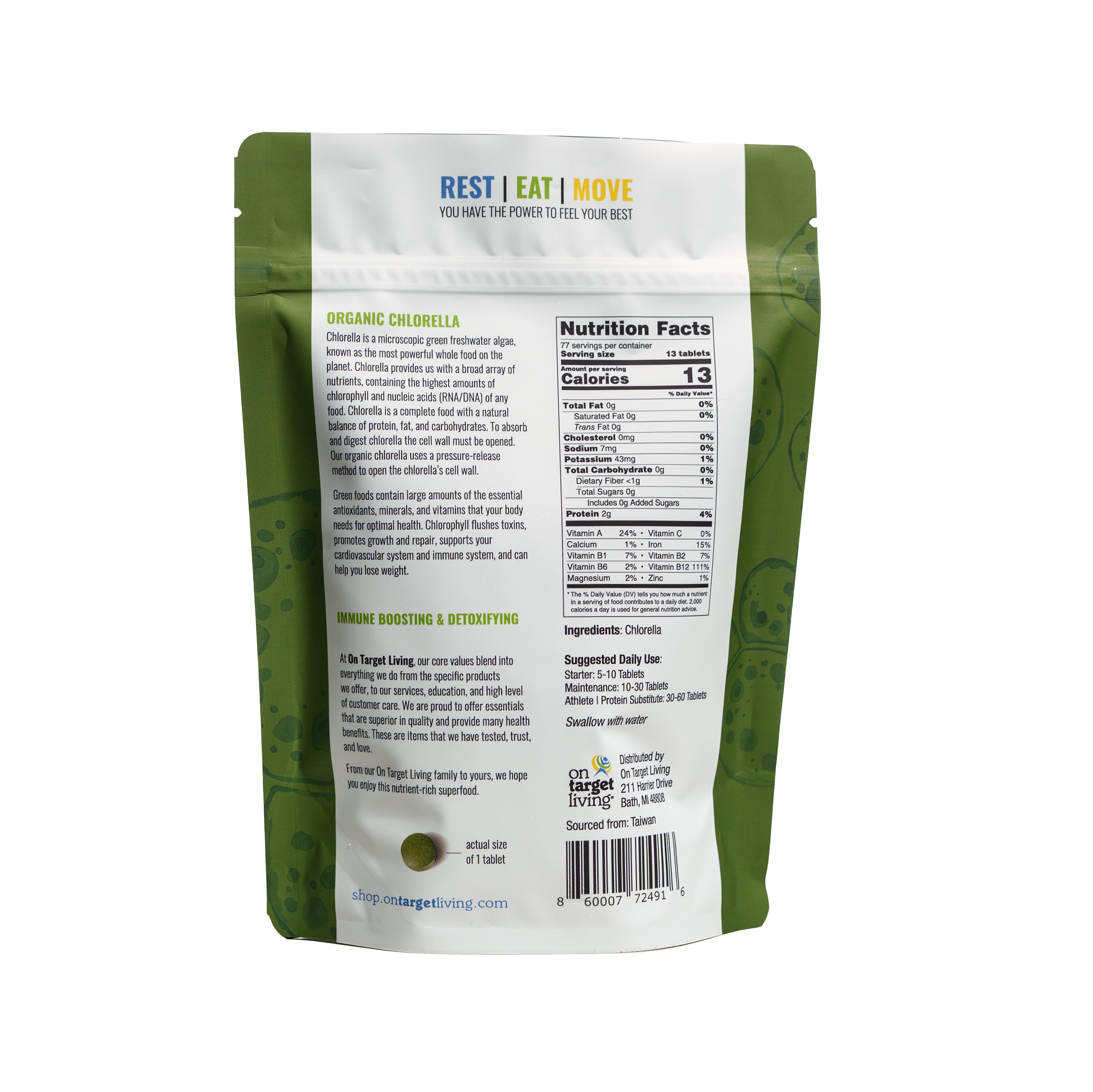 Organic Chlorella Tablets