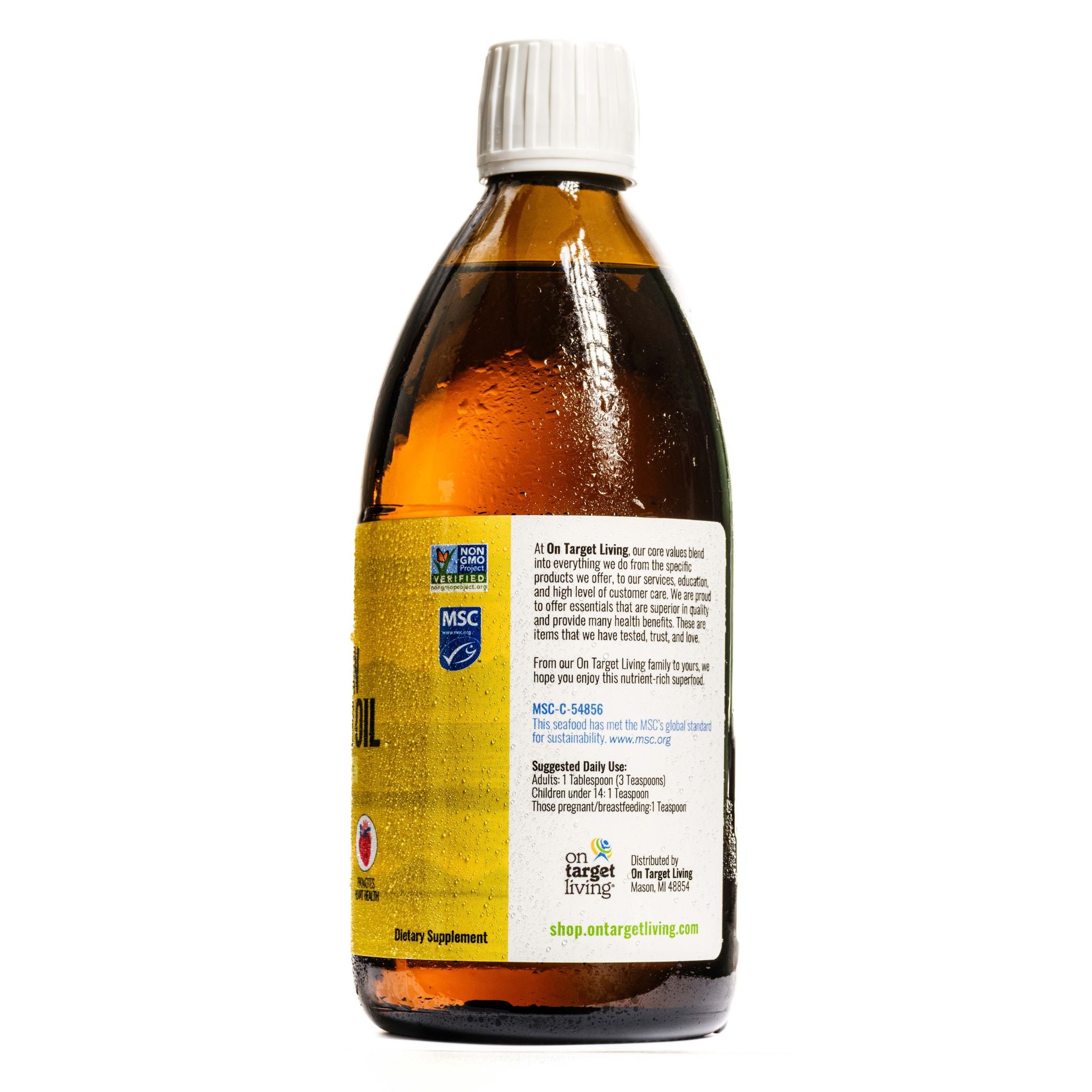 Cod Liver Oil Organic Lemon Flavor 16.67 oz