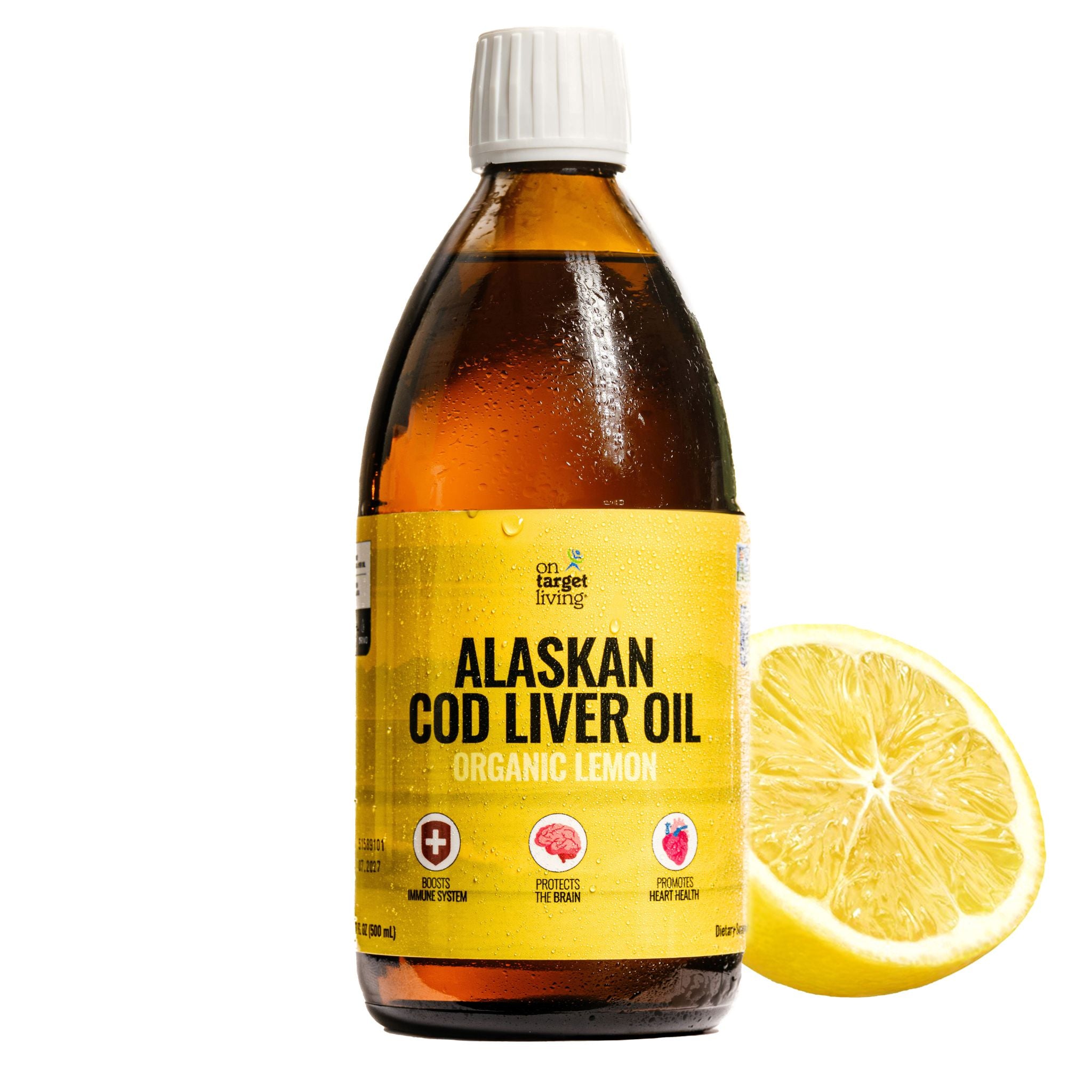 Cod Liver Oil Organic Lemon Flavor 16.67 oz