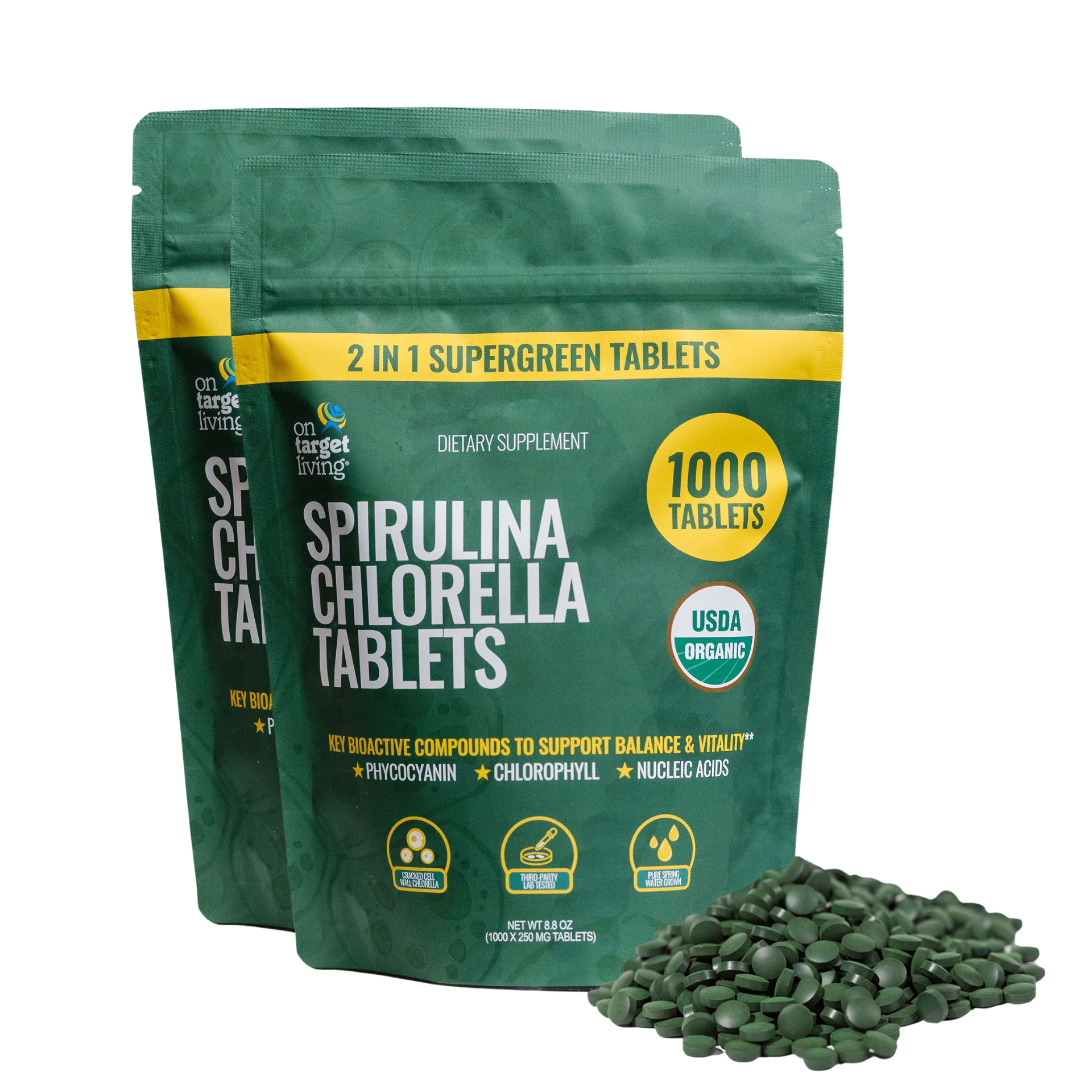 Spirulina Chlorella 50/50 (2-Pack)