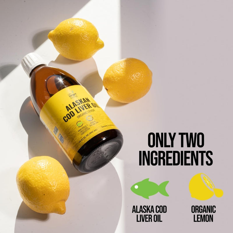 Cod Liver Oil Organic Lemon Flavor 16.67 oz