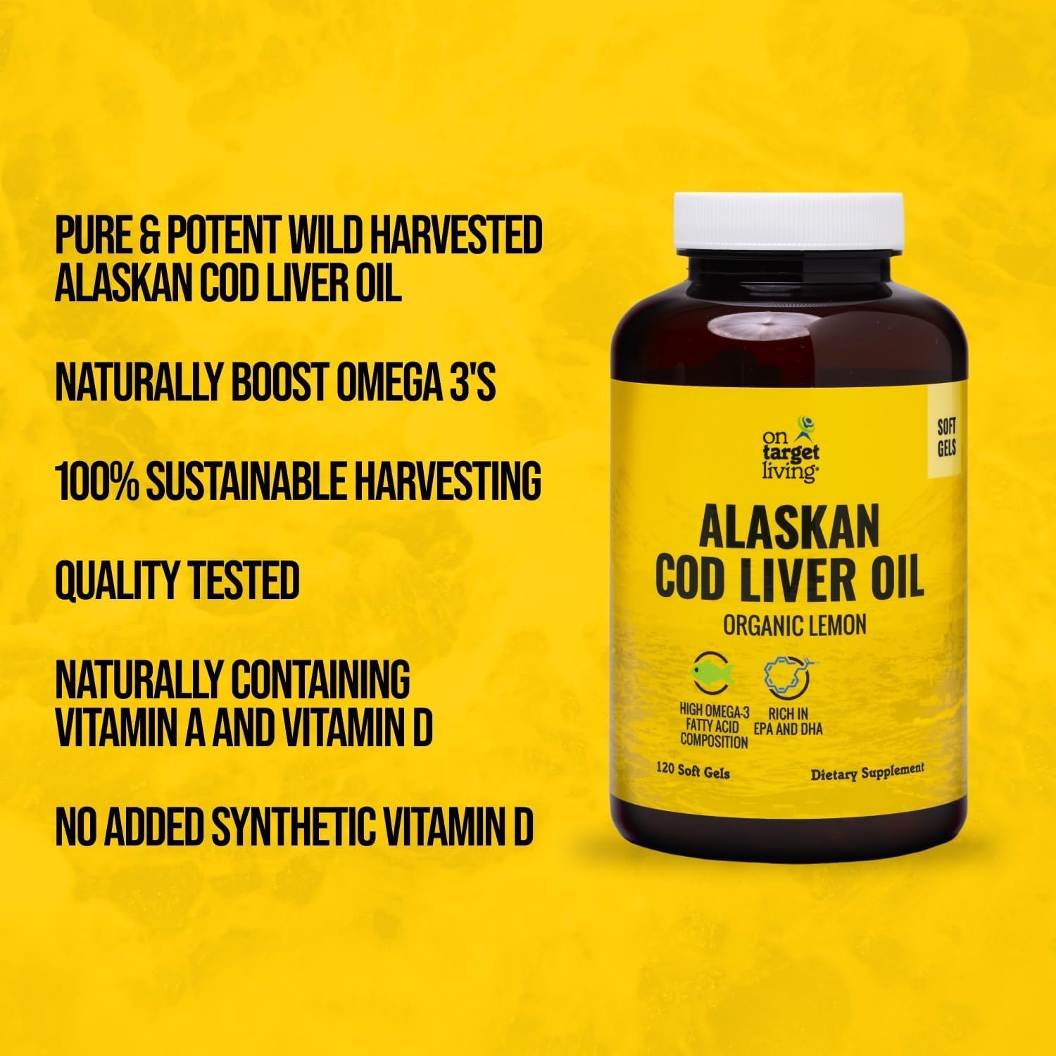 Alaskan Cod Liver Oil-120 Softgels