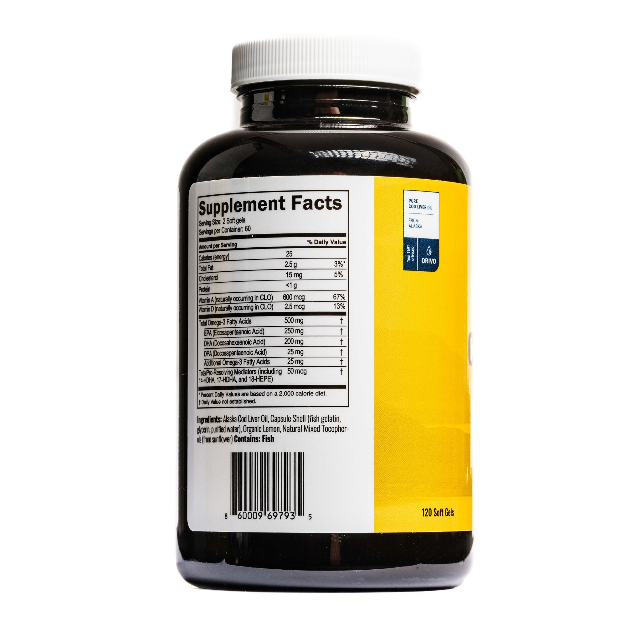 Alaskan Cod Liver Oil-120 Softgels