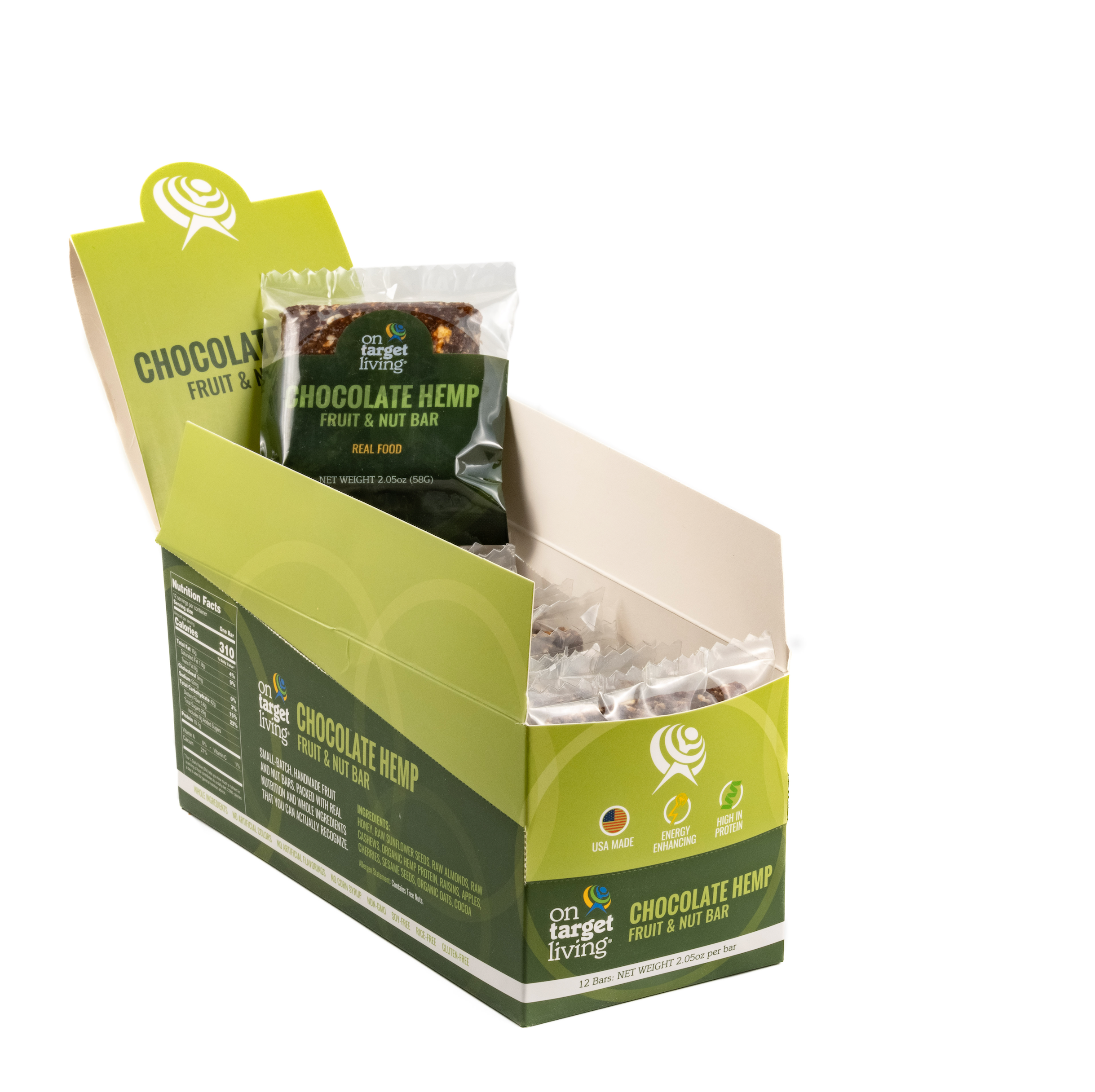 OTL Food Bar 12 Pack- Chocolate Hemp