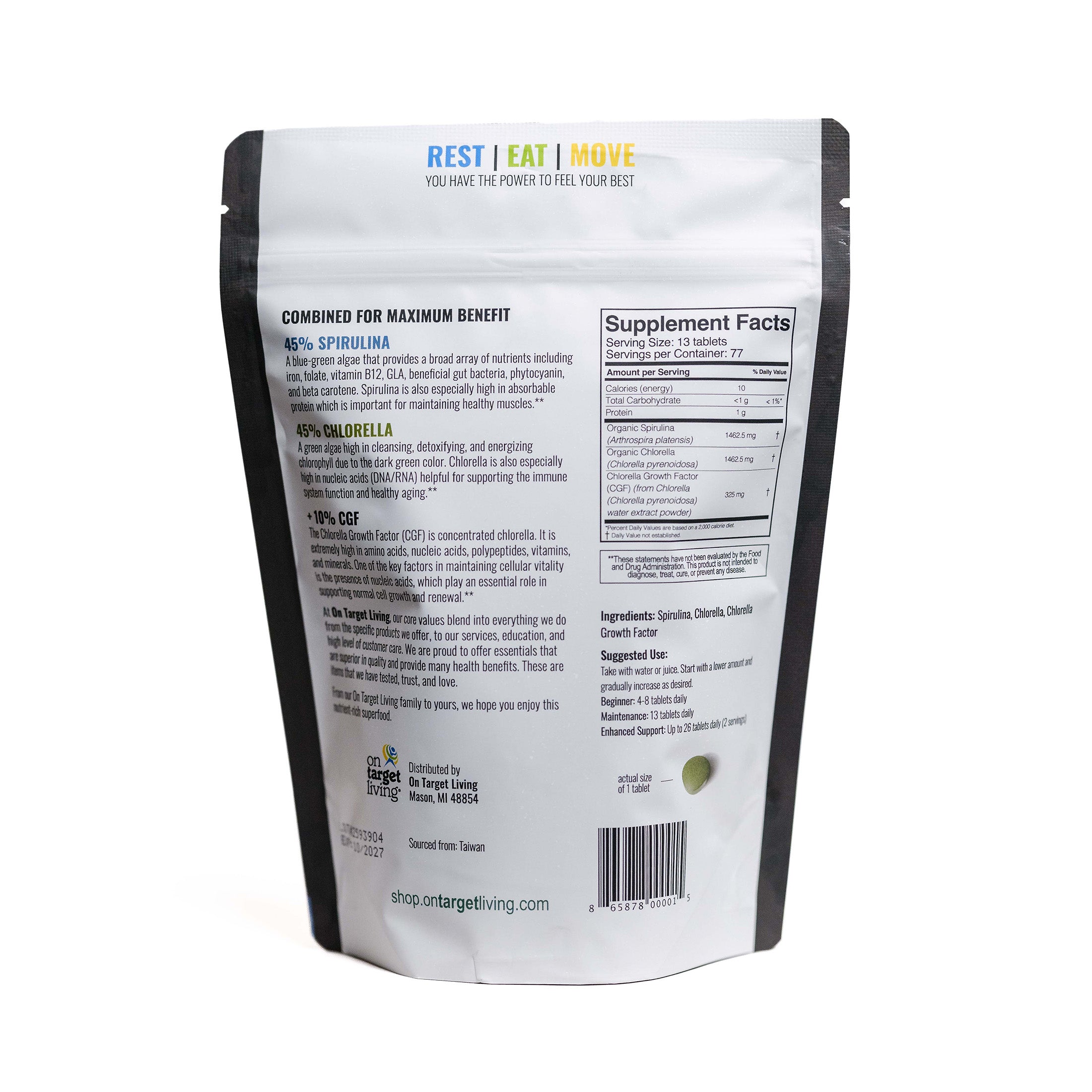 Spirulina Chlorella + CGF