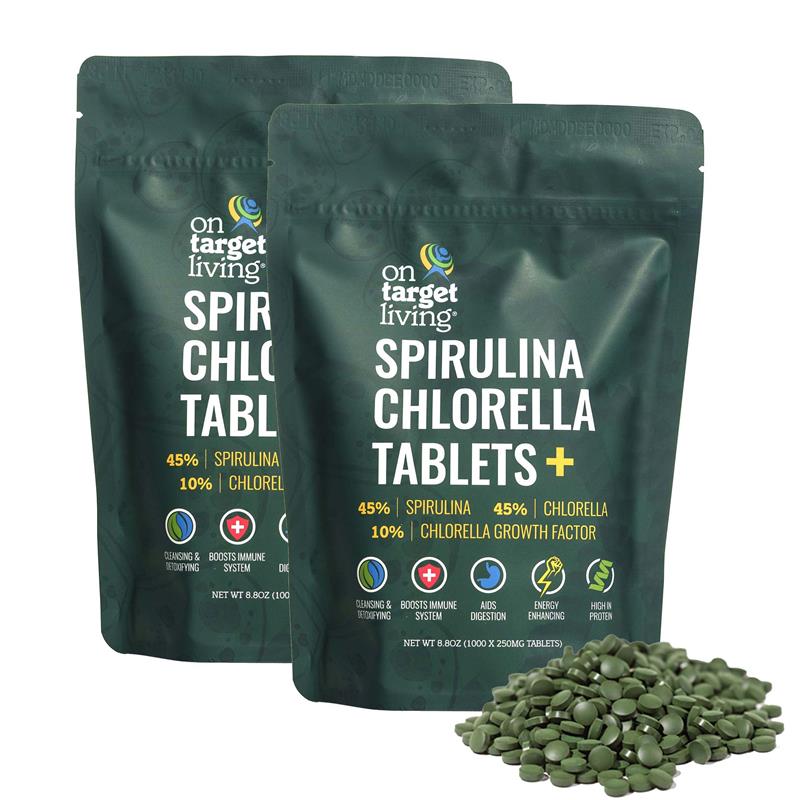 Spirulina Chlorella CGF (2-Pack)