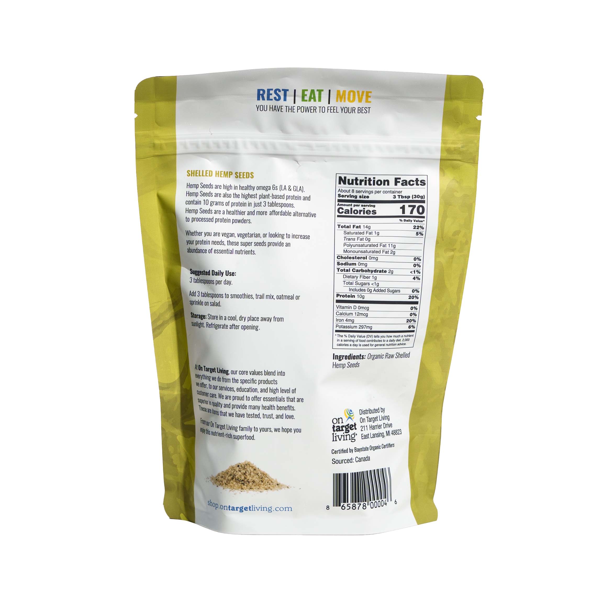 Hemp Seeds- 10 oz